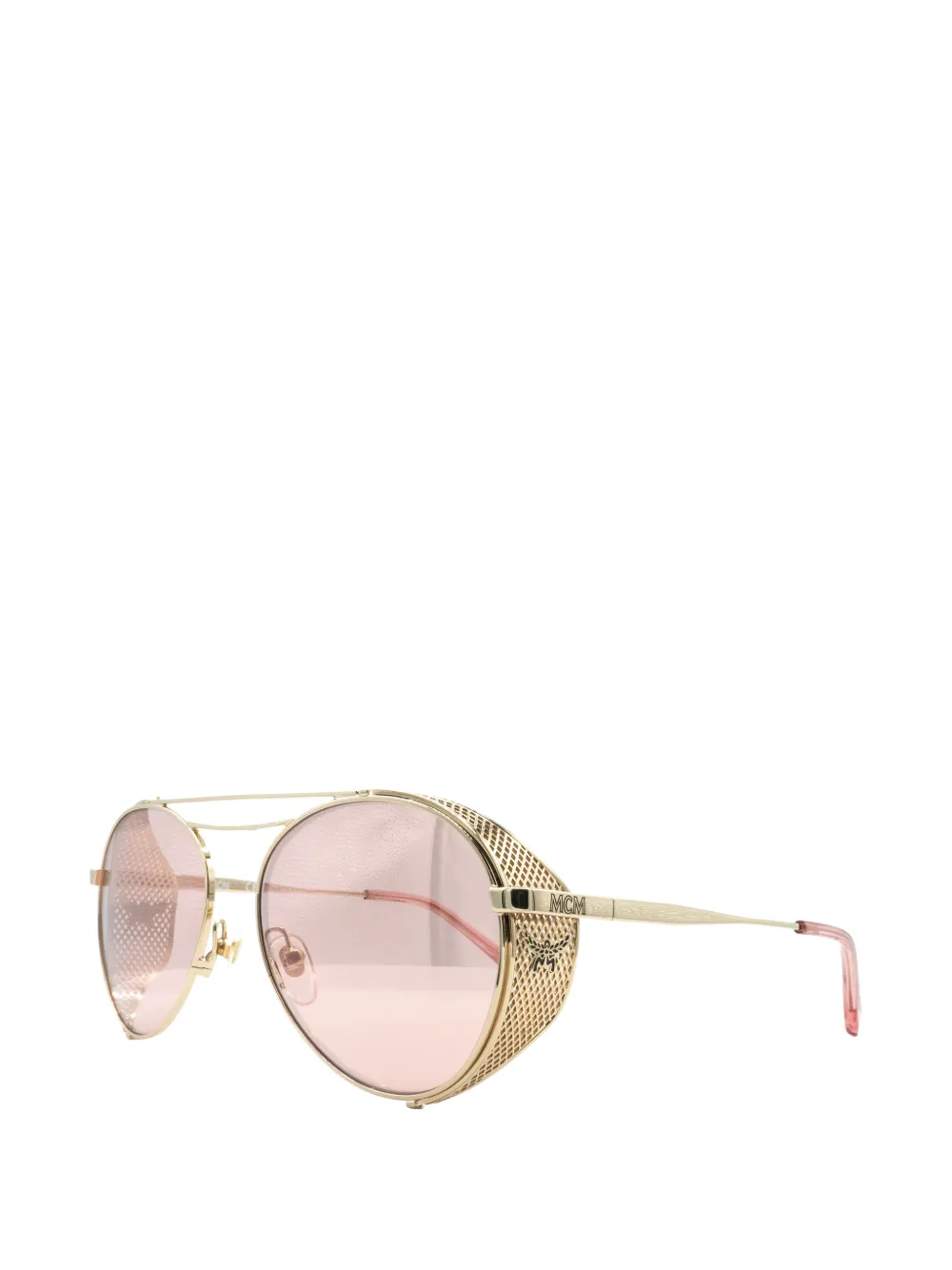 MCM double-bridge pilot-frame sunglasses - Oro