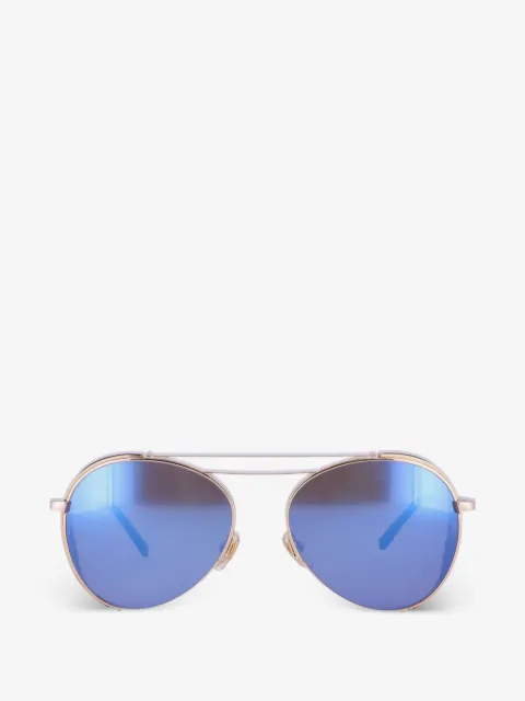 MCM double-bridge pilot sunglasses