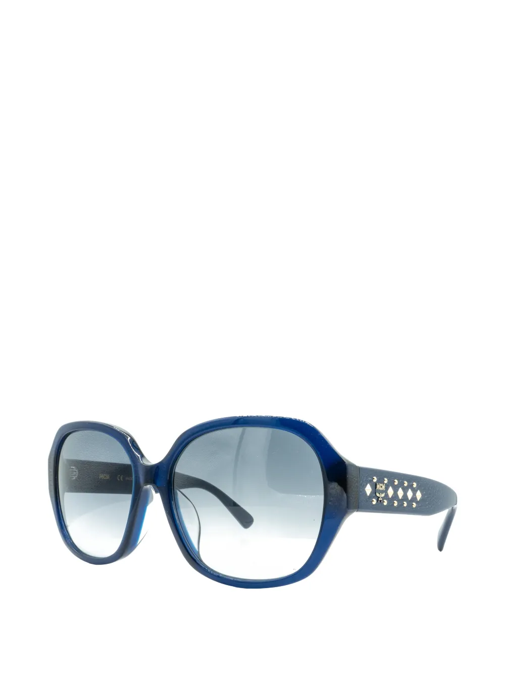 MCM octagon studded sunglasses - Blu