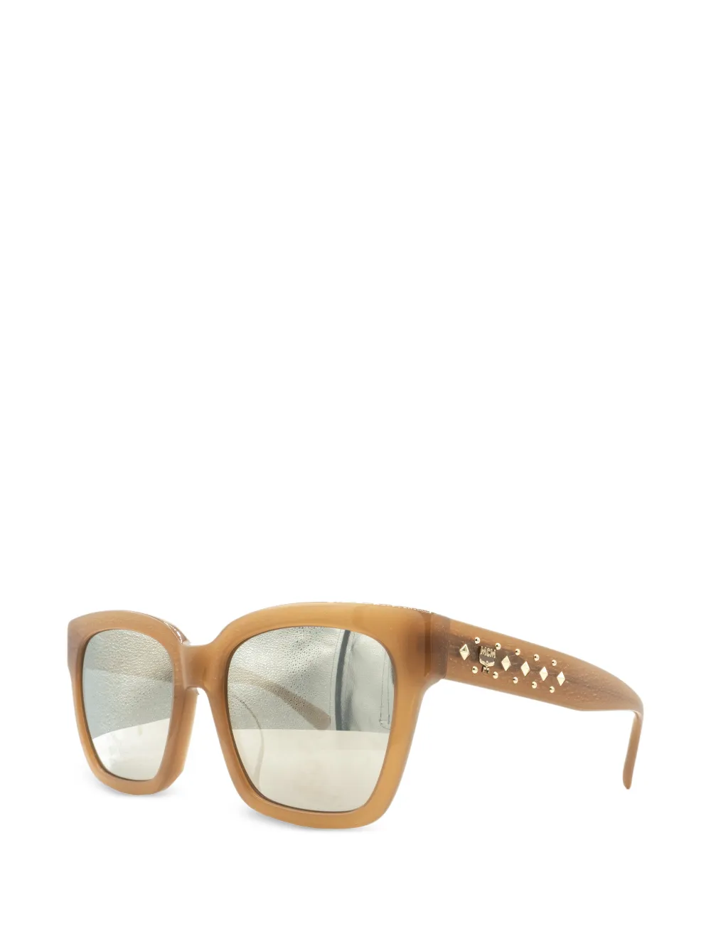 MCM stud-embellished cat-eye sunglasses - Marrone