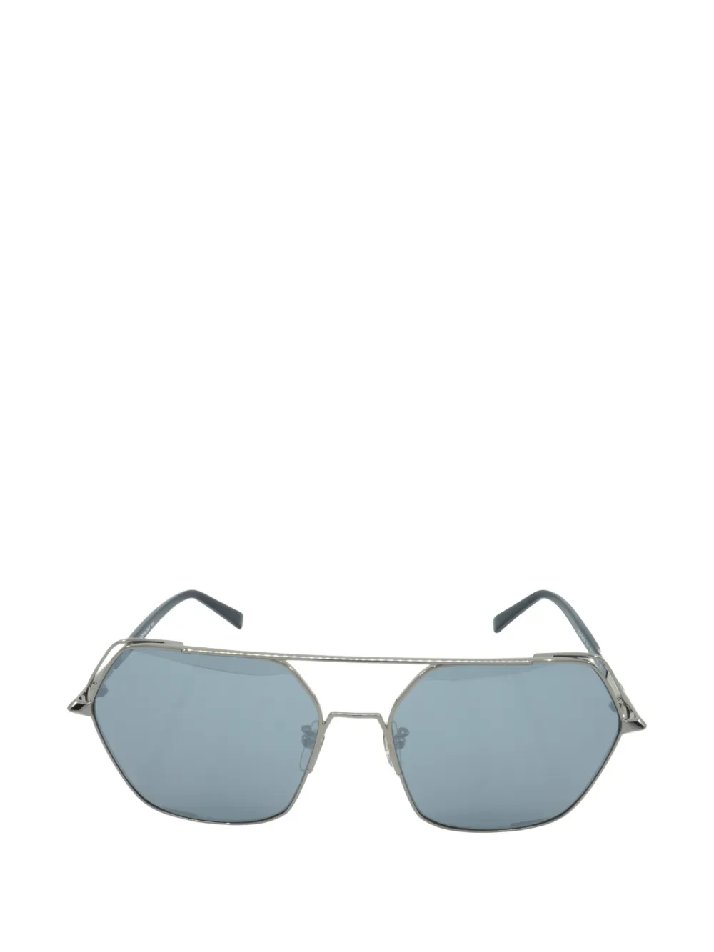MCM hexagon-frame double-bridge sunglasses - Argento