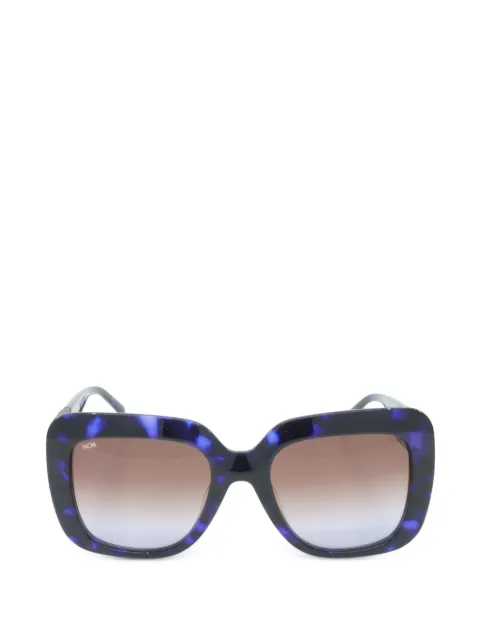 MCM tortoiseshell-effect geometric-frame sunglasses