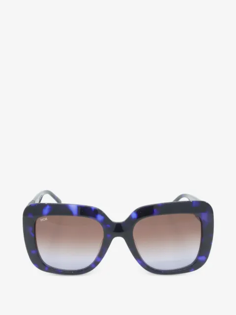 MCM tortoiseshell-effect geometric-frame sunglasses
