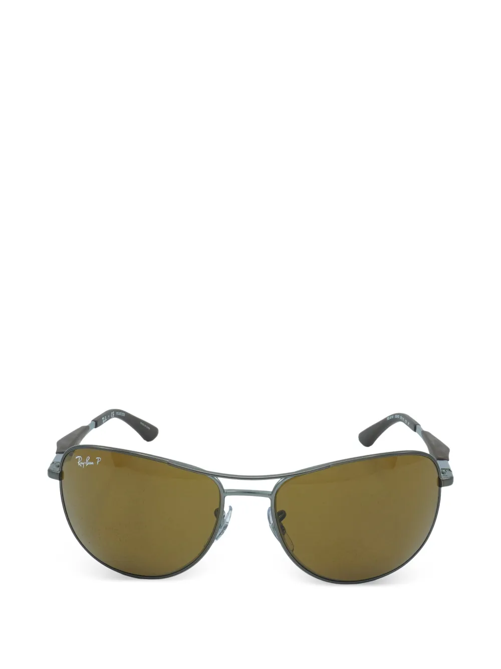 Ray-Ban aviator-frame polarized sunglasses - Grigio