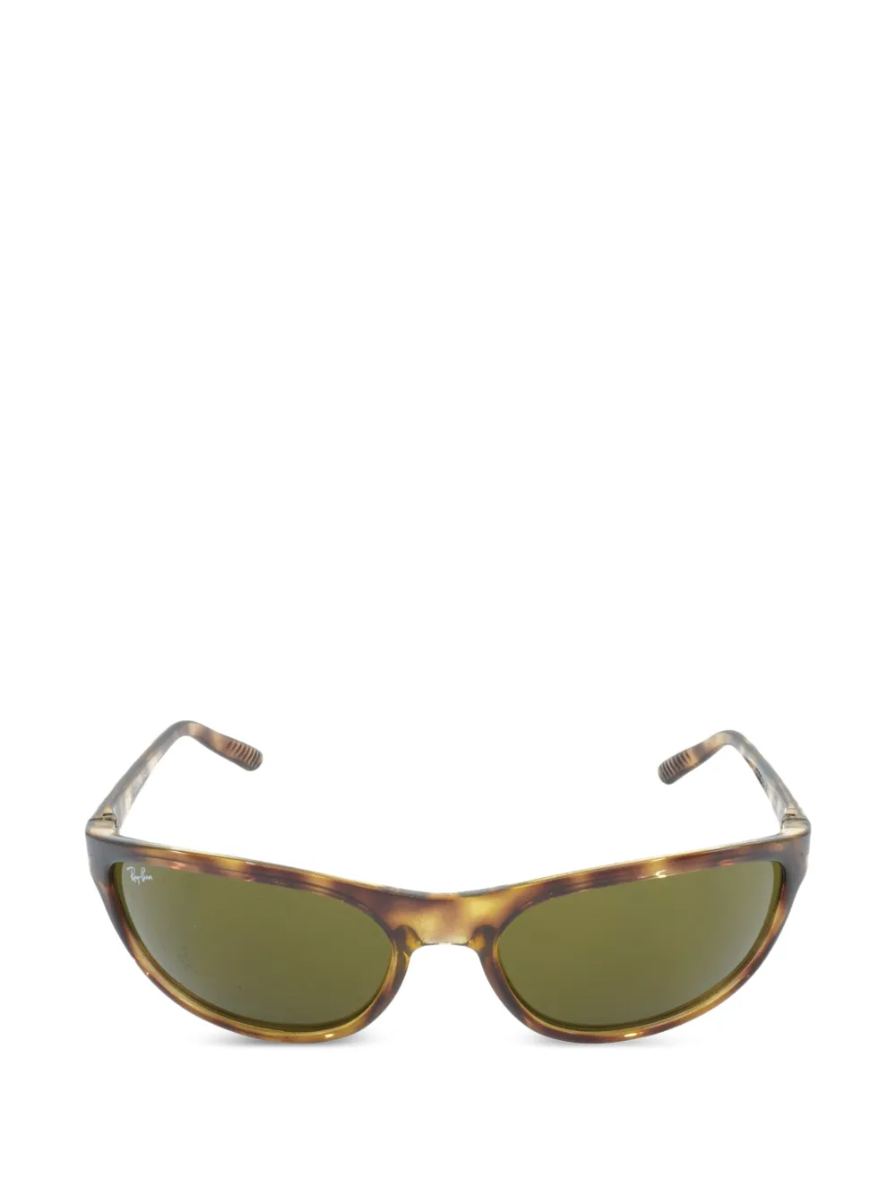 Ray-Ban tortoiseshell-effect rectangle-frame sunglasses - Marrone