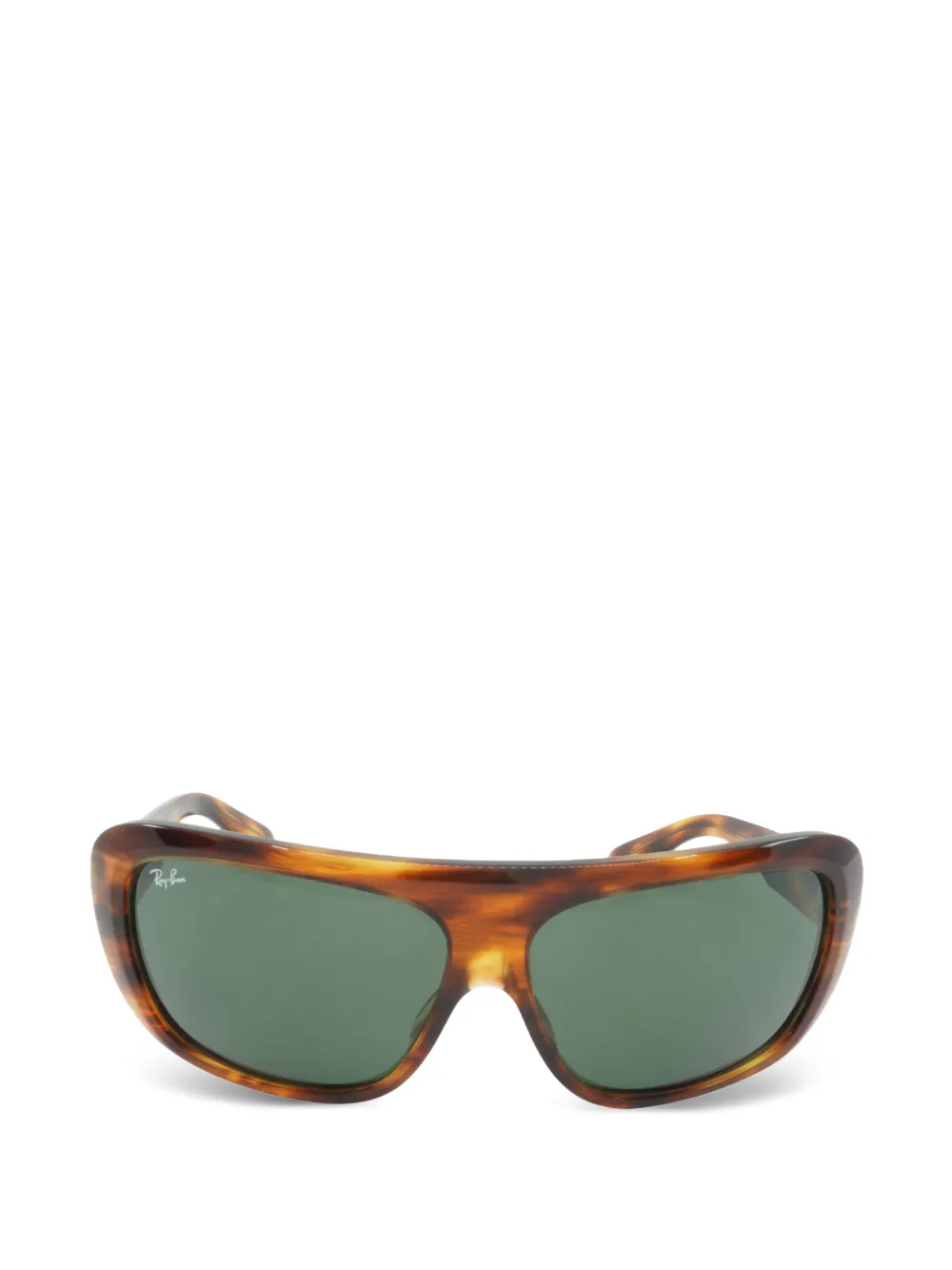 Ray-Ban tortoiseshell-effect geometric-frame sunglasses - Marrone