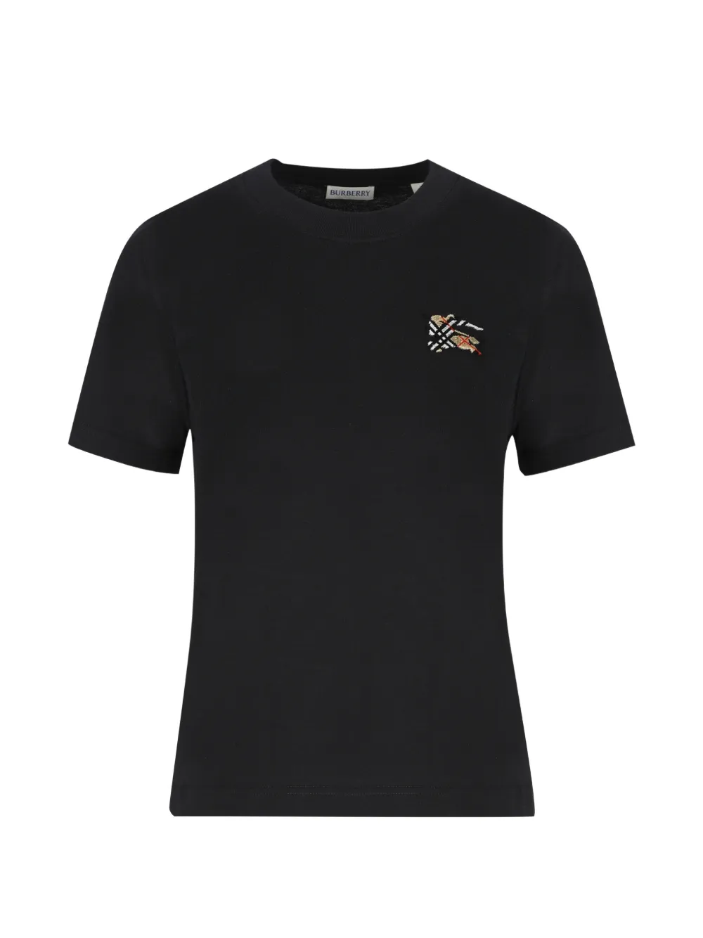 Burberry Knight embroidered T-shirt - Schwarz