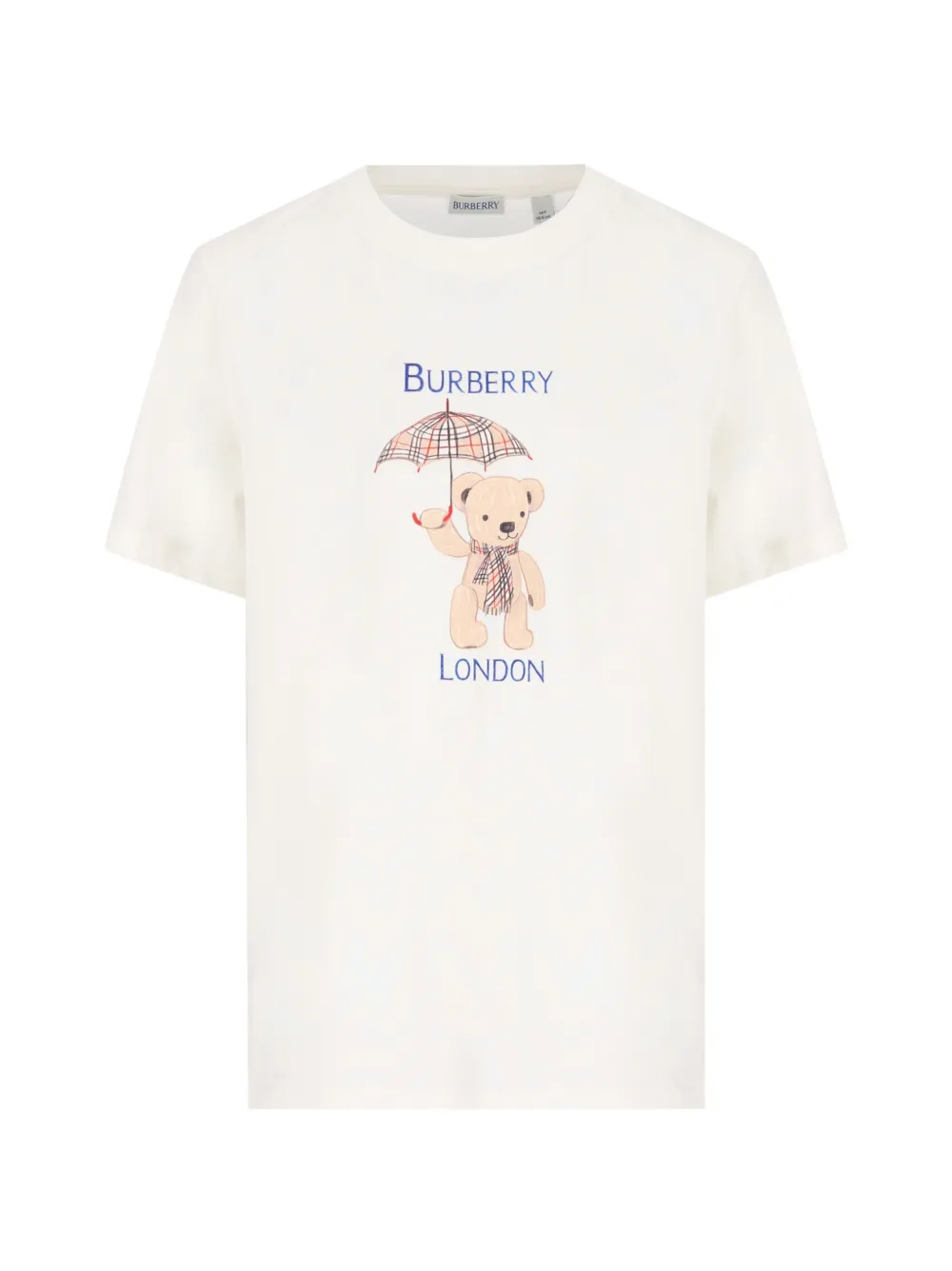 Burberry Kids Thomas Bear London-print T-shirt - Bianco