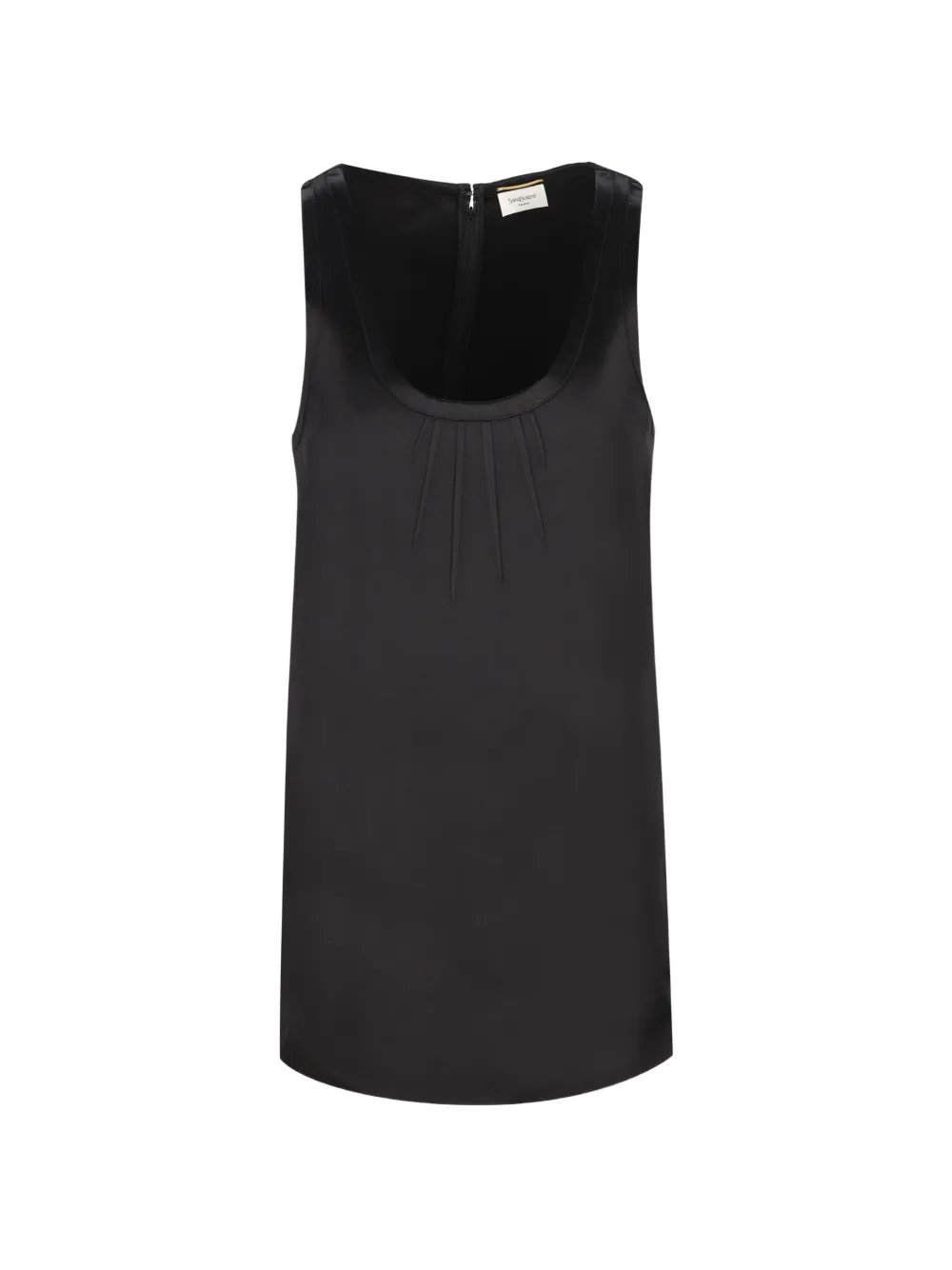 Saint Laurent Cassandre satin dress - Black