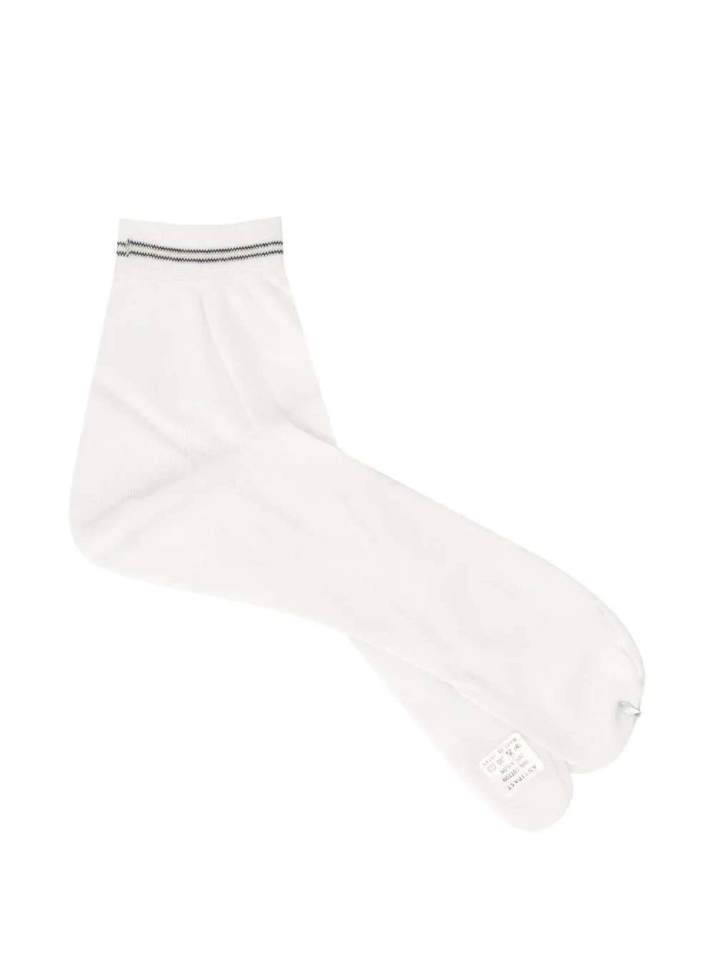 Antipast striped-trim socks - Bianco