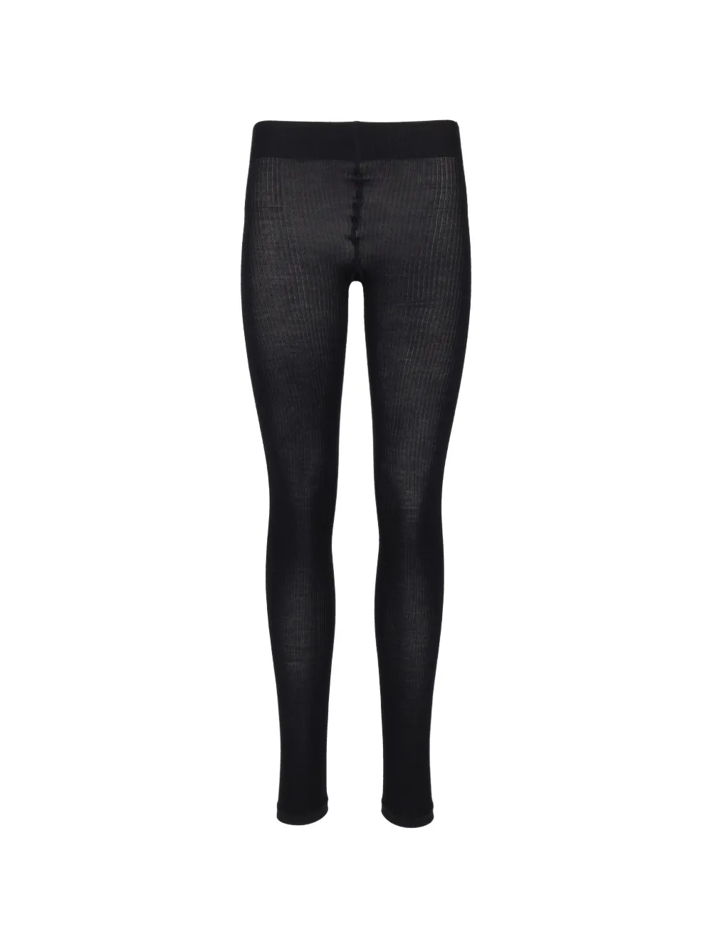 Antipast Ribbed-knit Leggings In Black