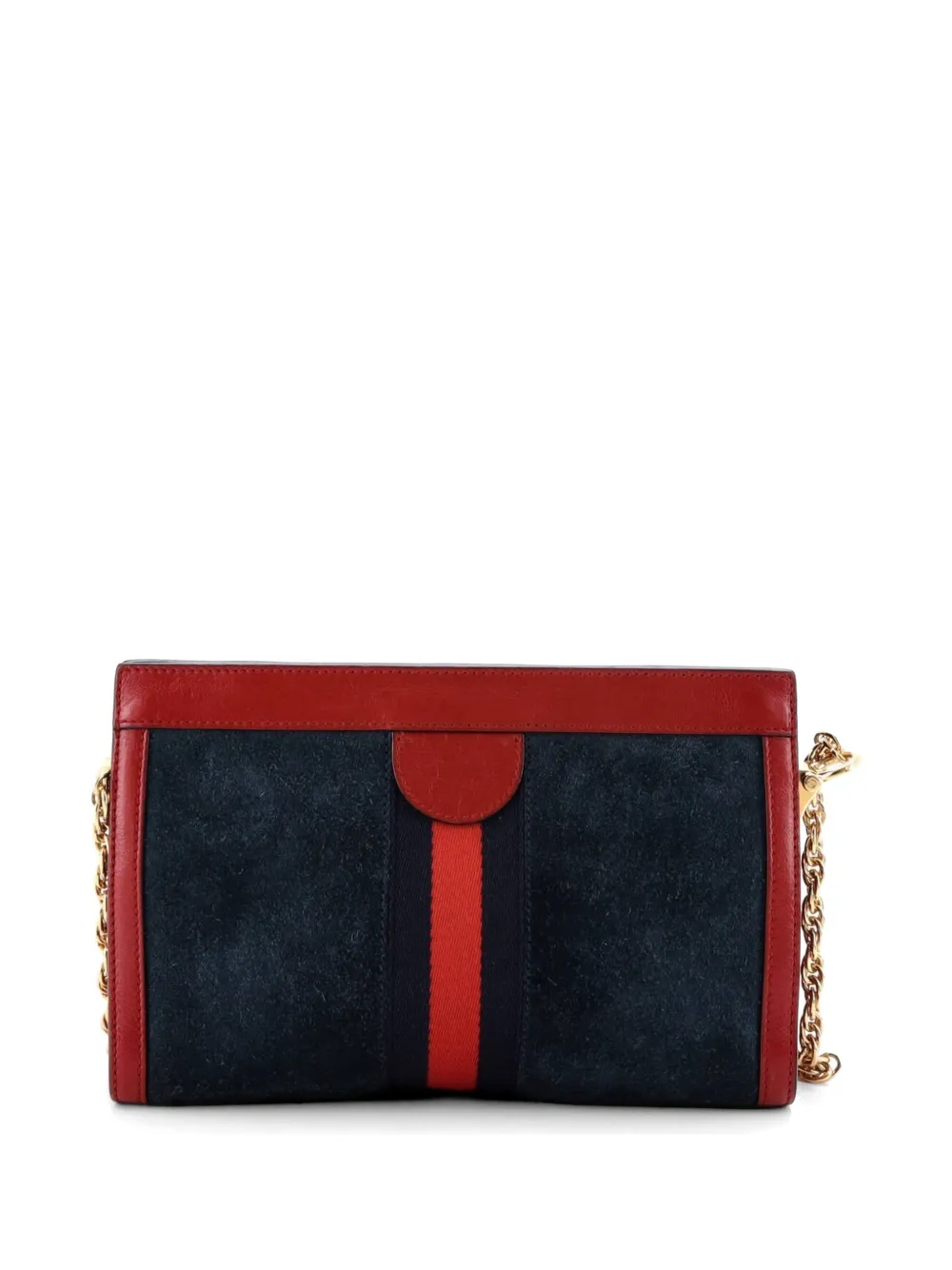 Gucci Pre-Owned Ophidia Chain Suede Small Shoulder Bag | Blue