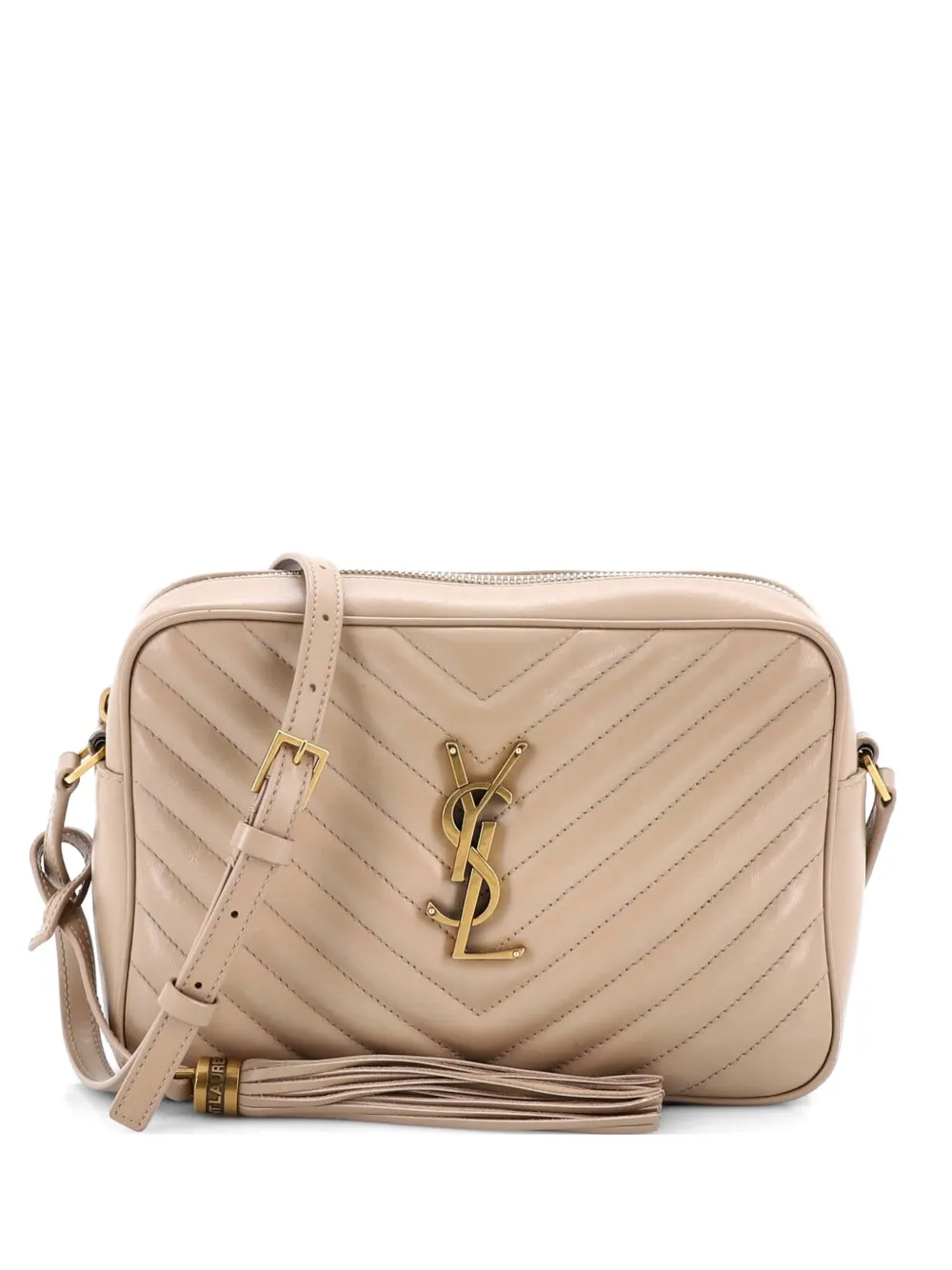 Saint Laurent Pre-Owned Lou Camera Bag Matelasse Chevron Leather Small crossbody bag - Toni neutri