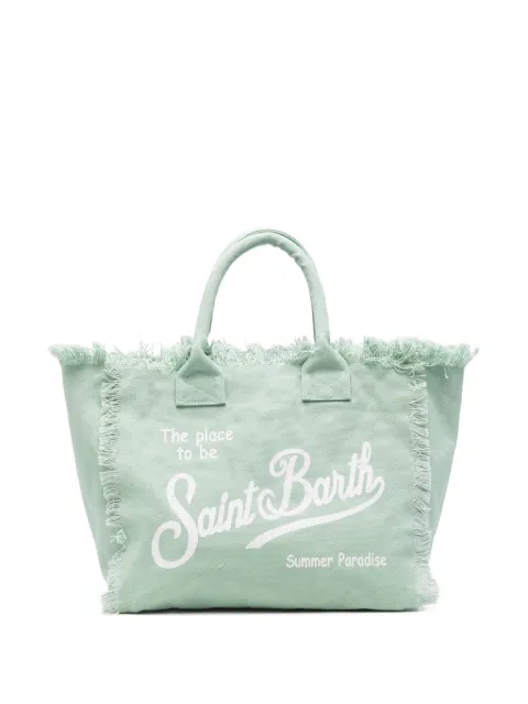 MC2 Saint Barth Vanity canvas shoulder bag with groovy logo