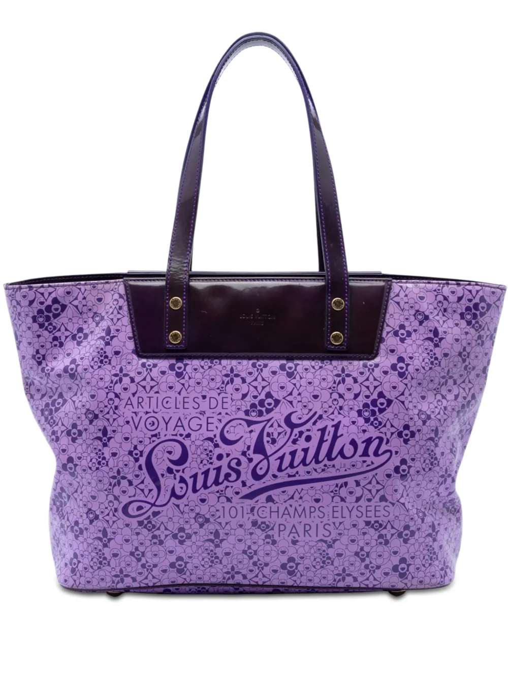 Louis Vuitton Pre-Owned 2010 Takashi Murakami Coated Canvas Cosmic Blossom PM tote bag - Viola