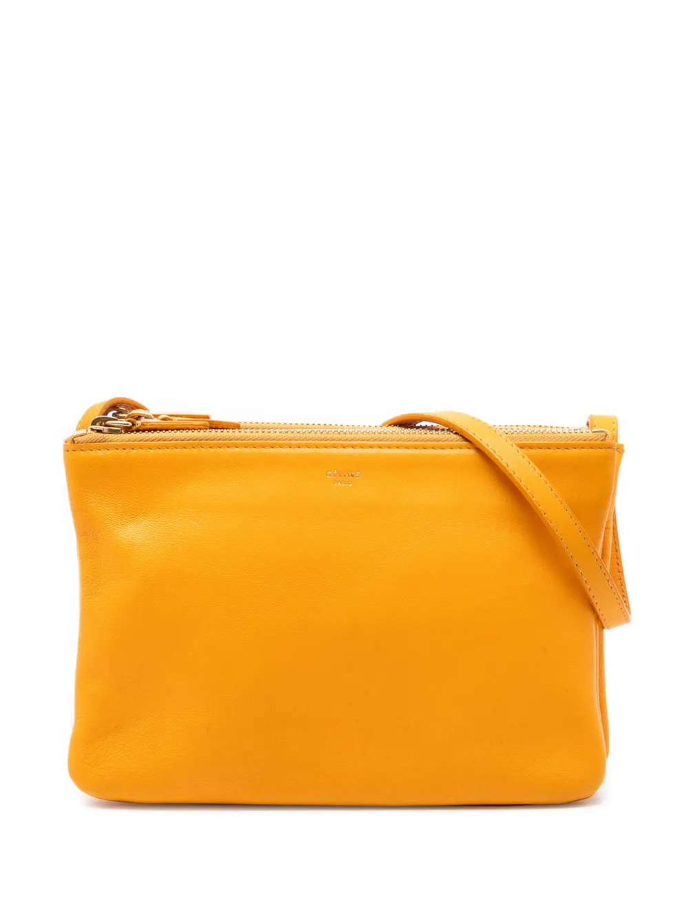 Celine Pre-Owned 2013 kleine Trio Umhängetasche aus Lammleder - Orange