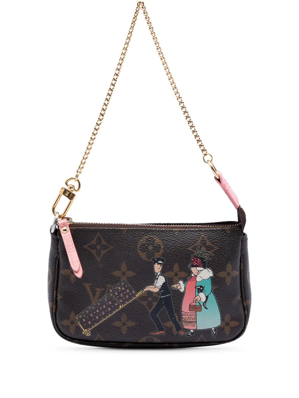 Louis Vuitton Pre-Owned 2011 Monogram Illustre Mini Pochette Accessories handbag - Brown