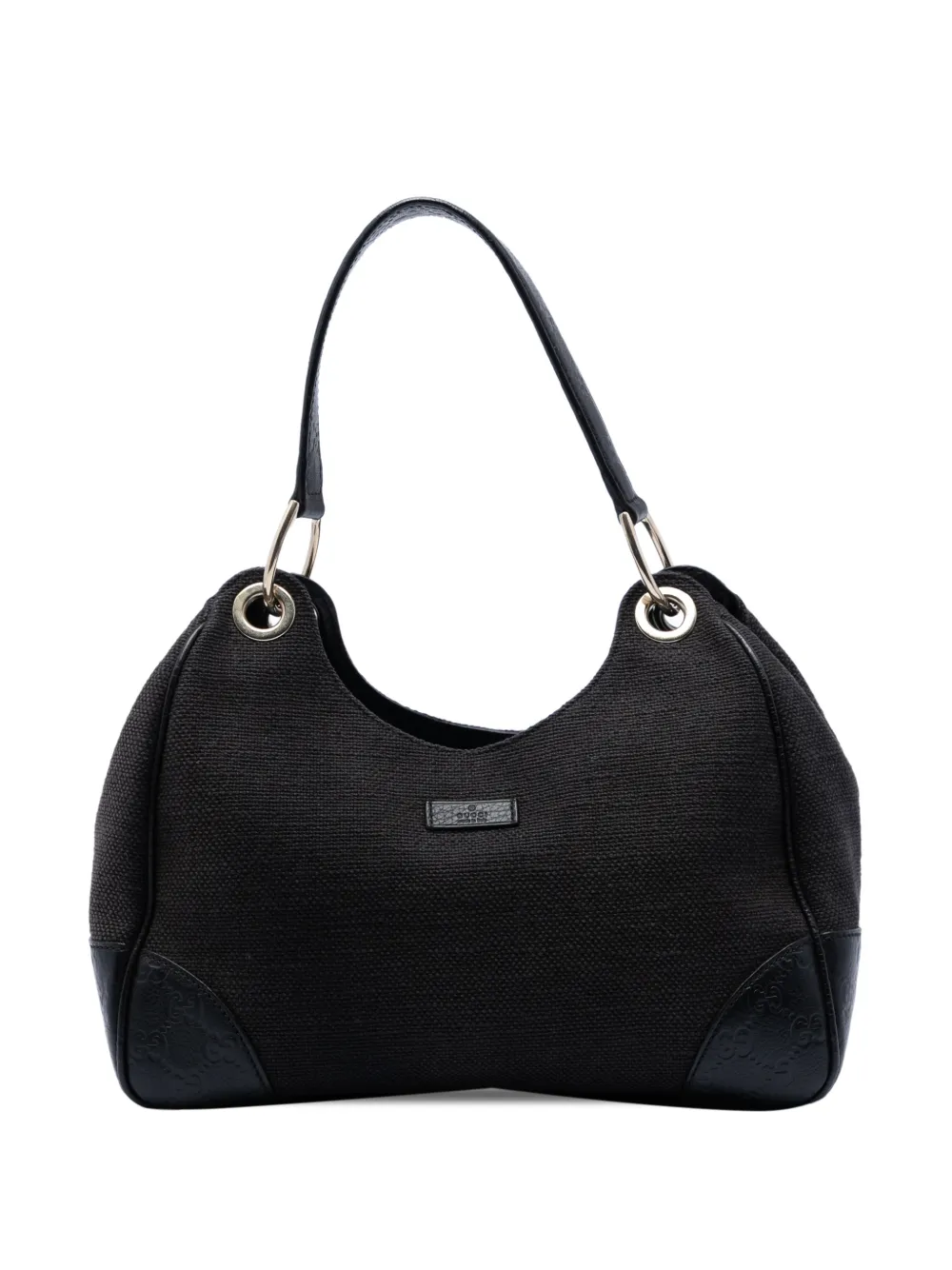 Gucci Pre-Owned 2016-2025 Guccissima Trimmed Canvas Colbert shoulder bag - Grigio