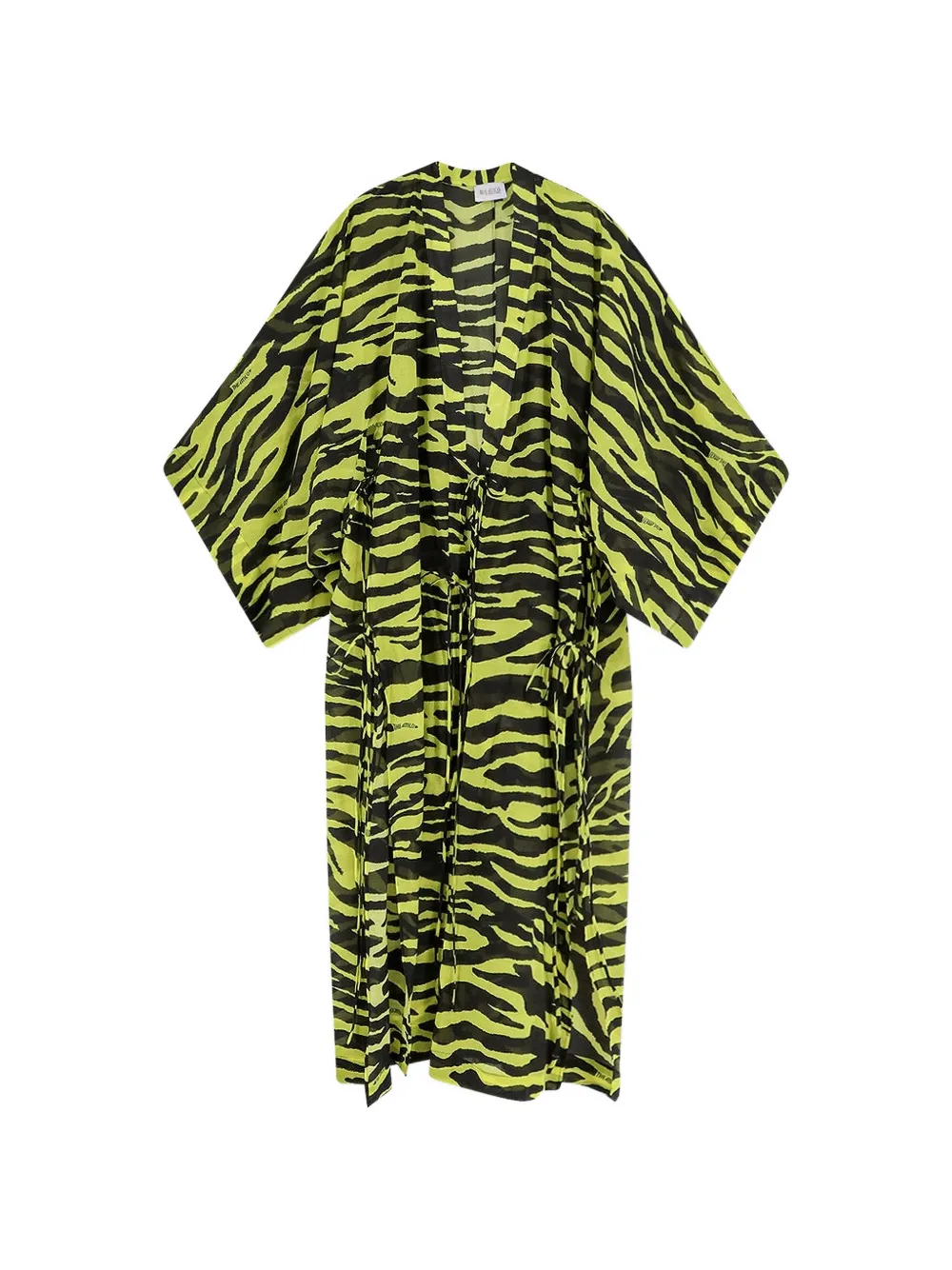 The Attico zebra-pattern beach cover-up - Giallo
