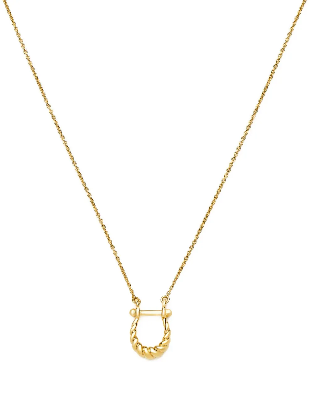 Missoma twisted-pendant necklace - Oro