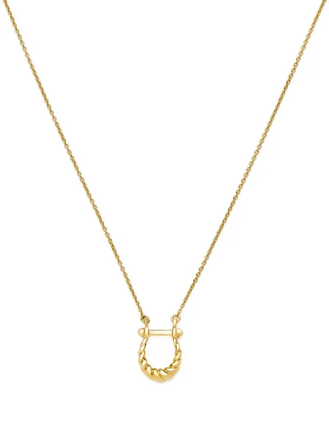 Missoma twisted-pendant necklace