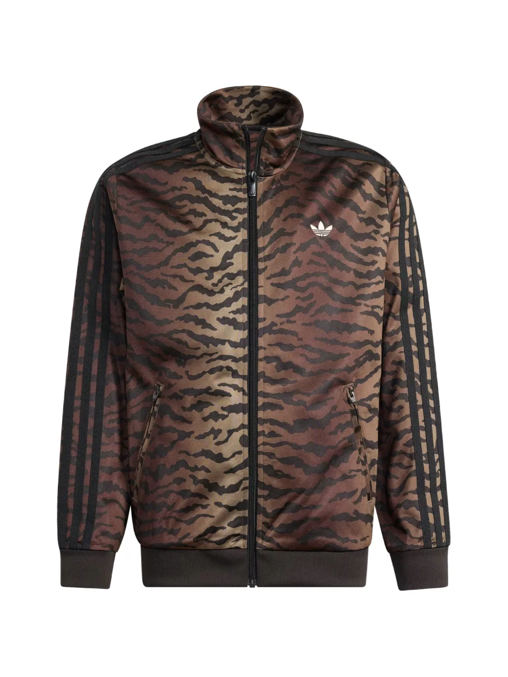 adidas Kids Firebird animal-print track jacket - Marrone