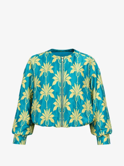Odeeh palm-print zip-up jacket
