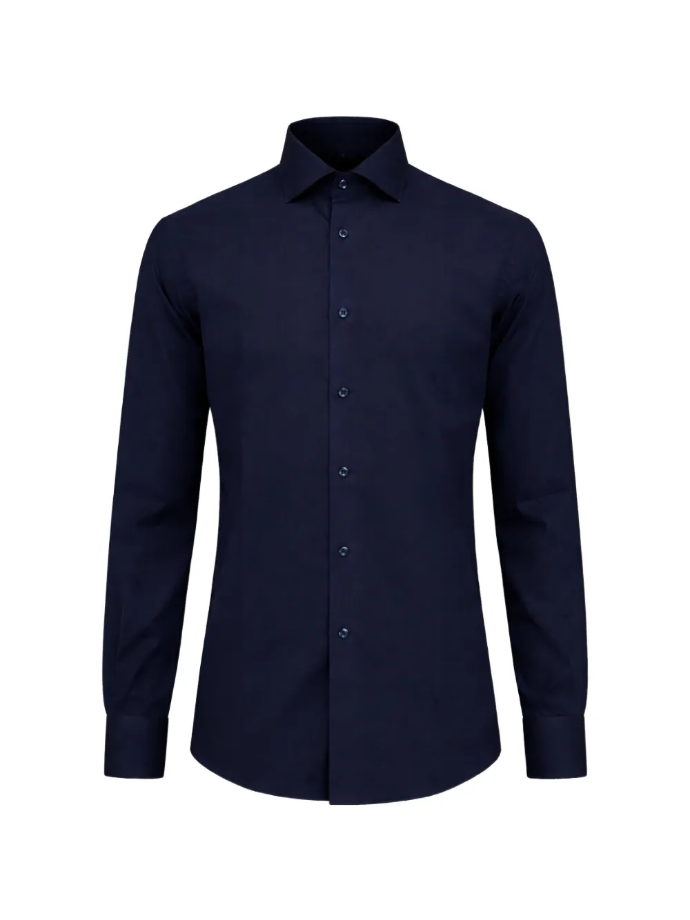 FRANZESE COLLECTION pointed-collar long-sleeves shirt - Blu
