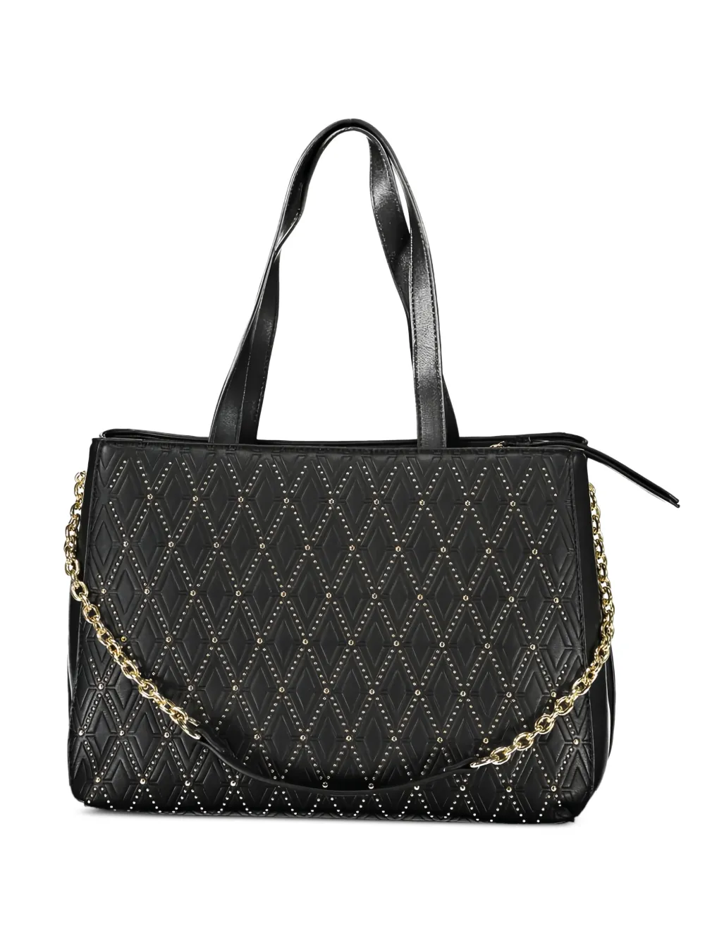 MARIO VALENTINO diamond-pattern studded tote bag