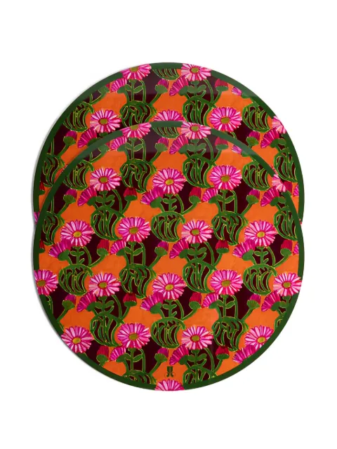 La DoubleJ floral-print placemats (set of two)