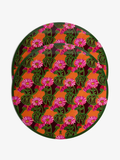 La DoubleJ floral-print placemats (set of two)