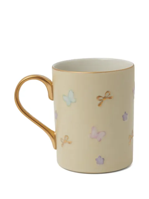 VILLARI butterfly bow-print mug