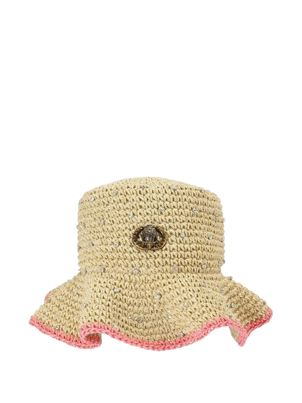Kurt Geiger Chelsea crystal-embellished bucket hat - Toni neutri