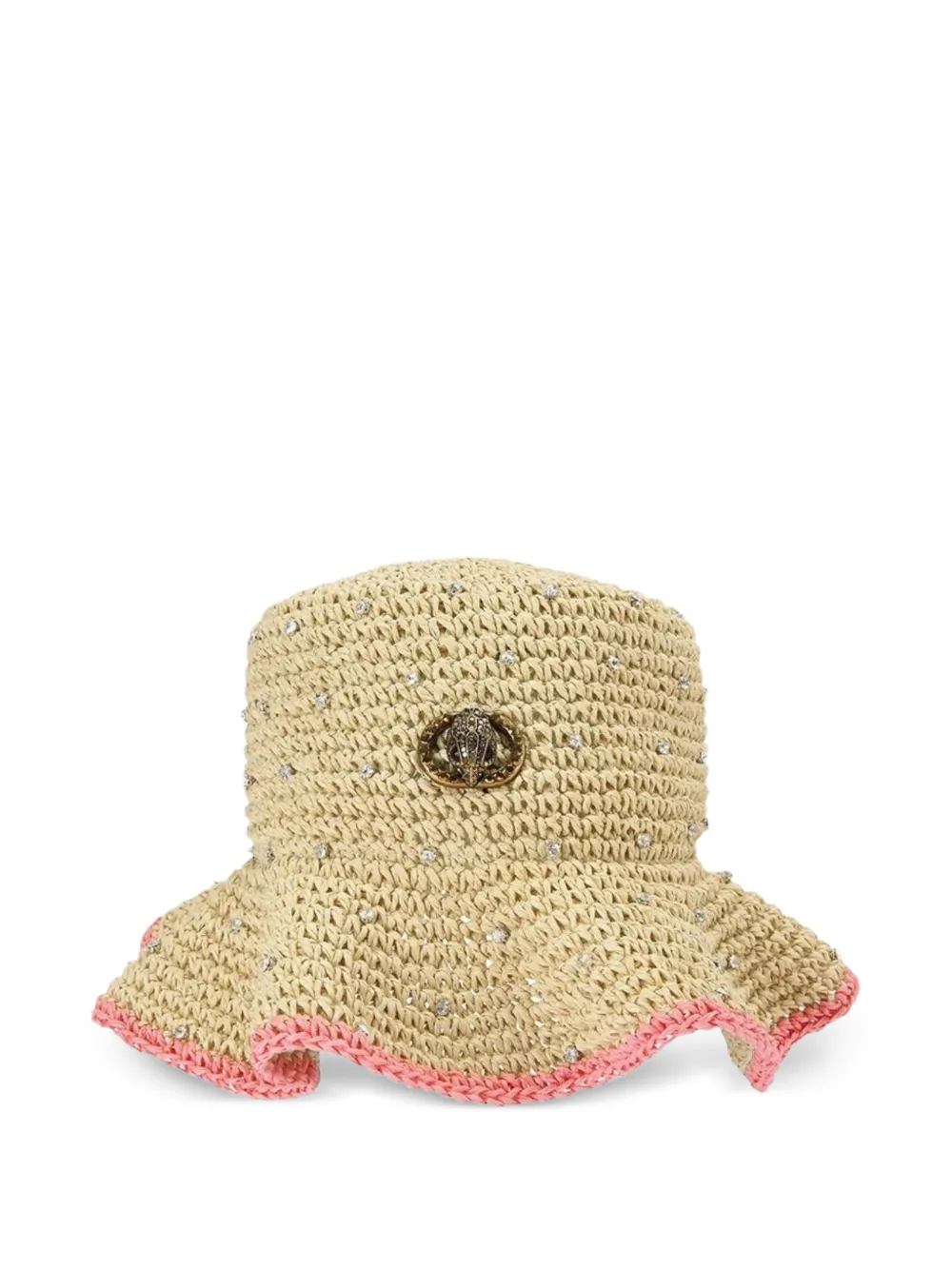 Kurt Geiger Chelsea crystal-embellished bucket hat - Toni neutri