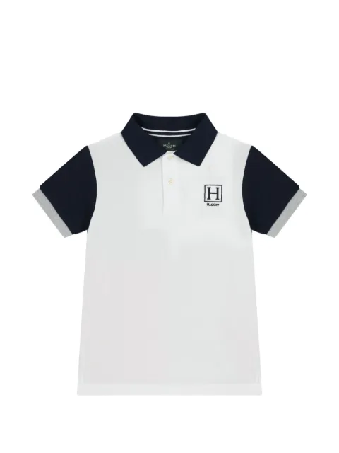 Hackett logo-embroidered colour-block polo shirt