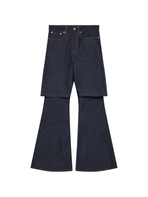Junya Watanabe MAN 分层式喇叭牛仔裤