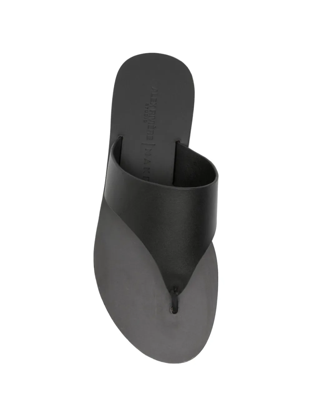 Manebi leather thong-strap sandals Zwart