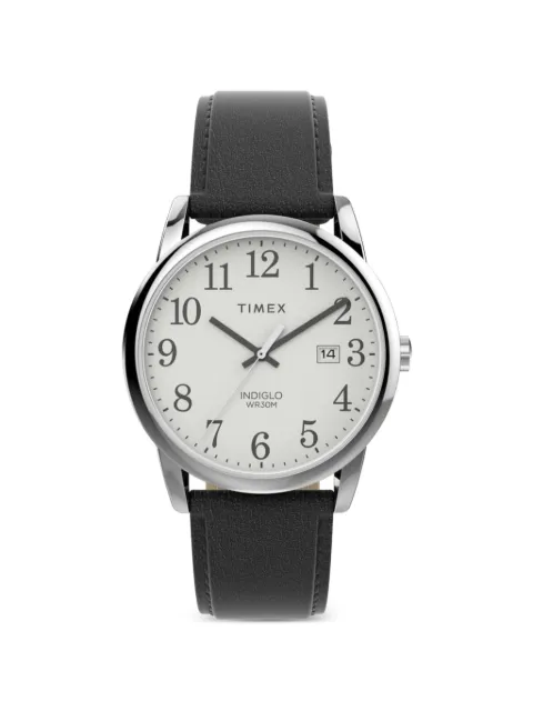 TIMEX Easy Reader round-face leather-strap 35mmwatch