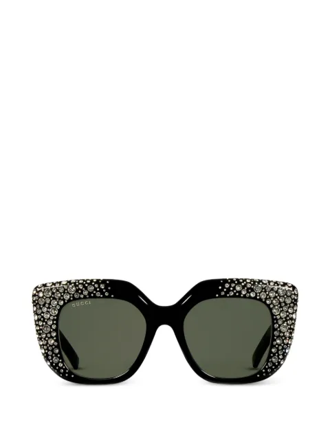 Gucci lentes de sol con detalles de cristal