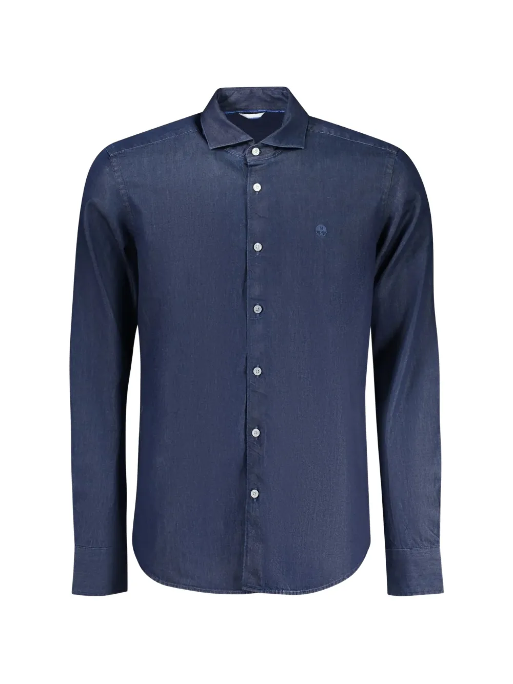 North Sails embroidered-logo denim shirt - Blu