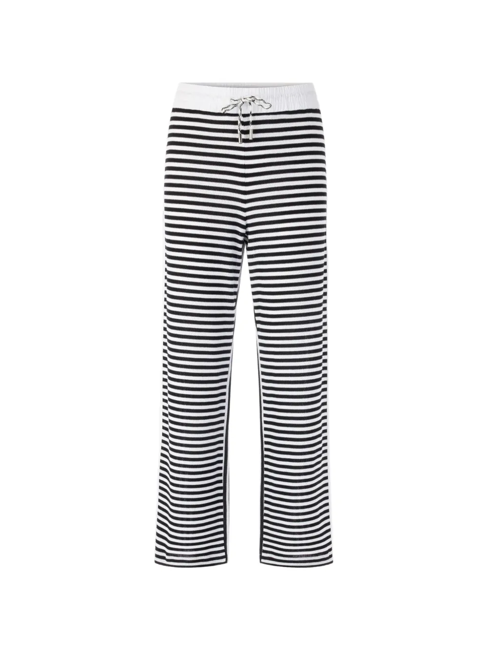 MARCCAIN Washington striped-pattern track pants - Bianco