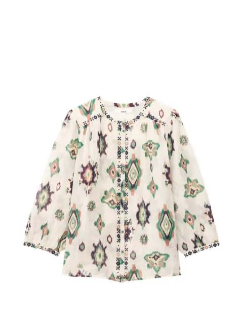 Ba&Sh Odelie ikat-print shirt