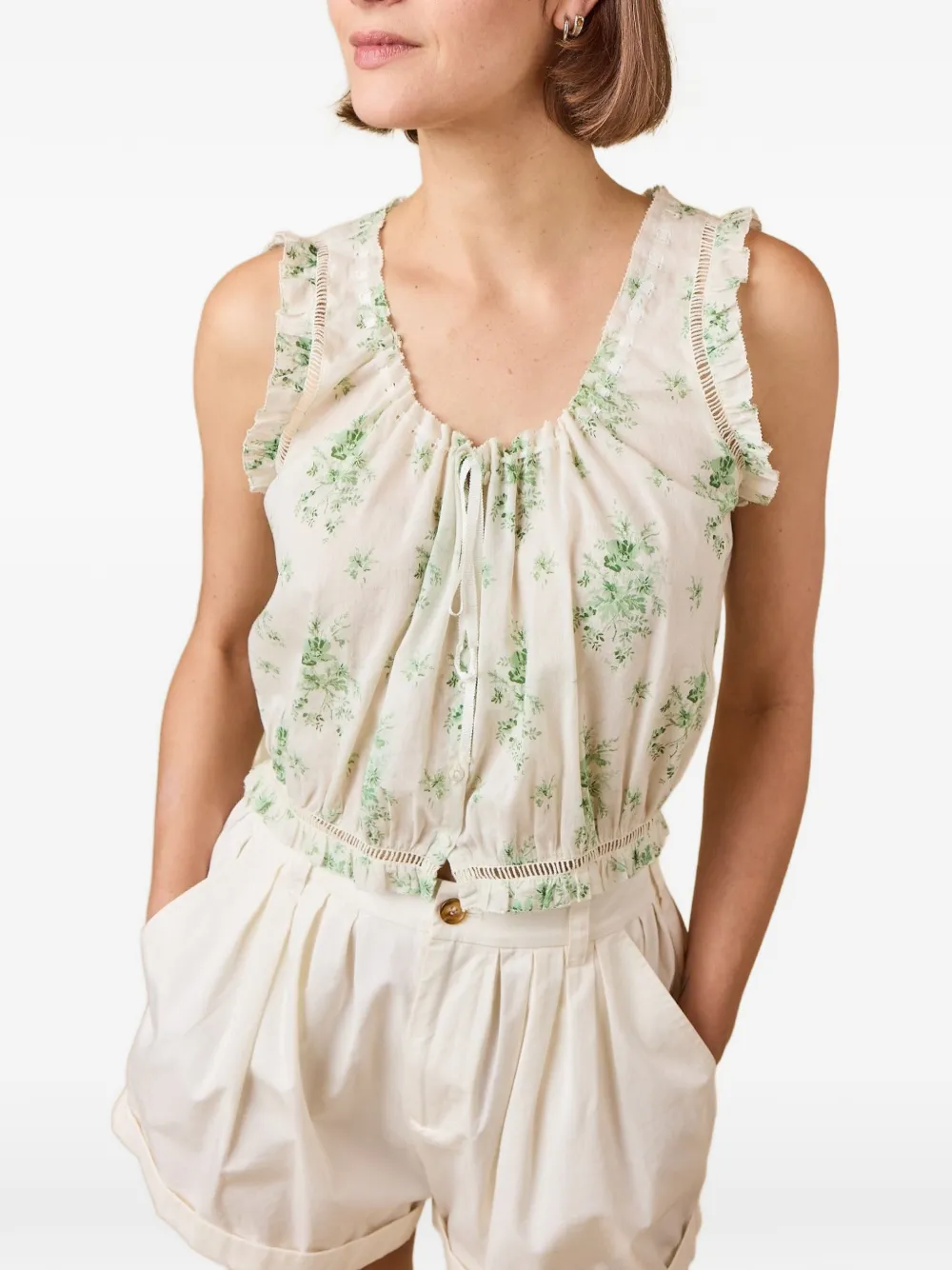 DÔEN Traveler top - Bianco