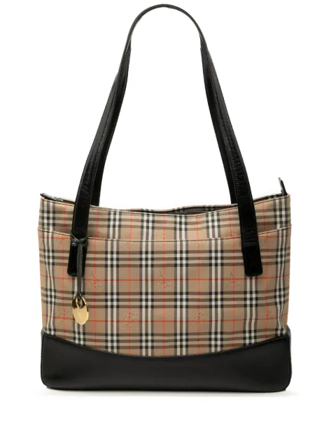 Burberry Pre-Owned Haymarket Check 帆布手提包（2000-2017年典藏款）
