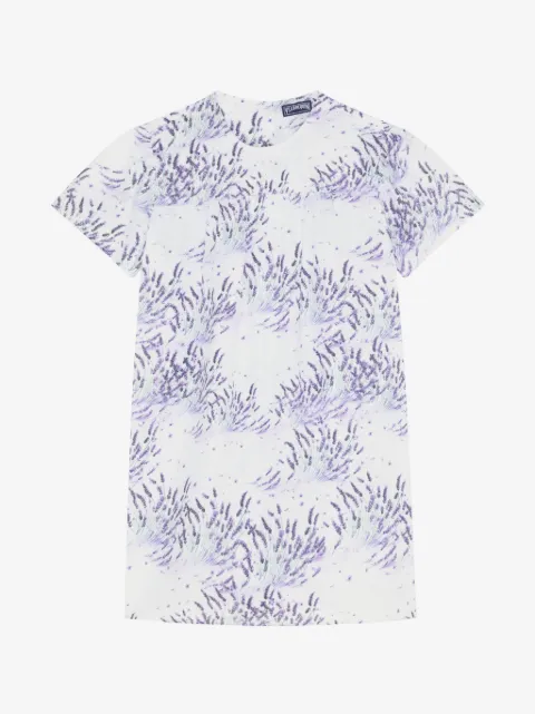 Vilebrequin Kids lavender-print linen dress