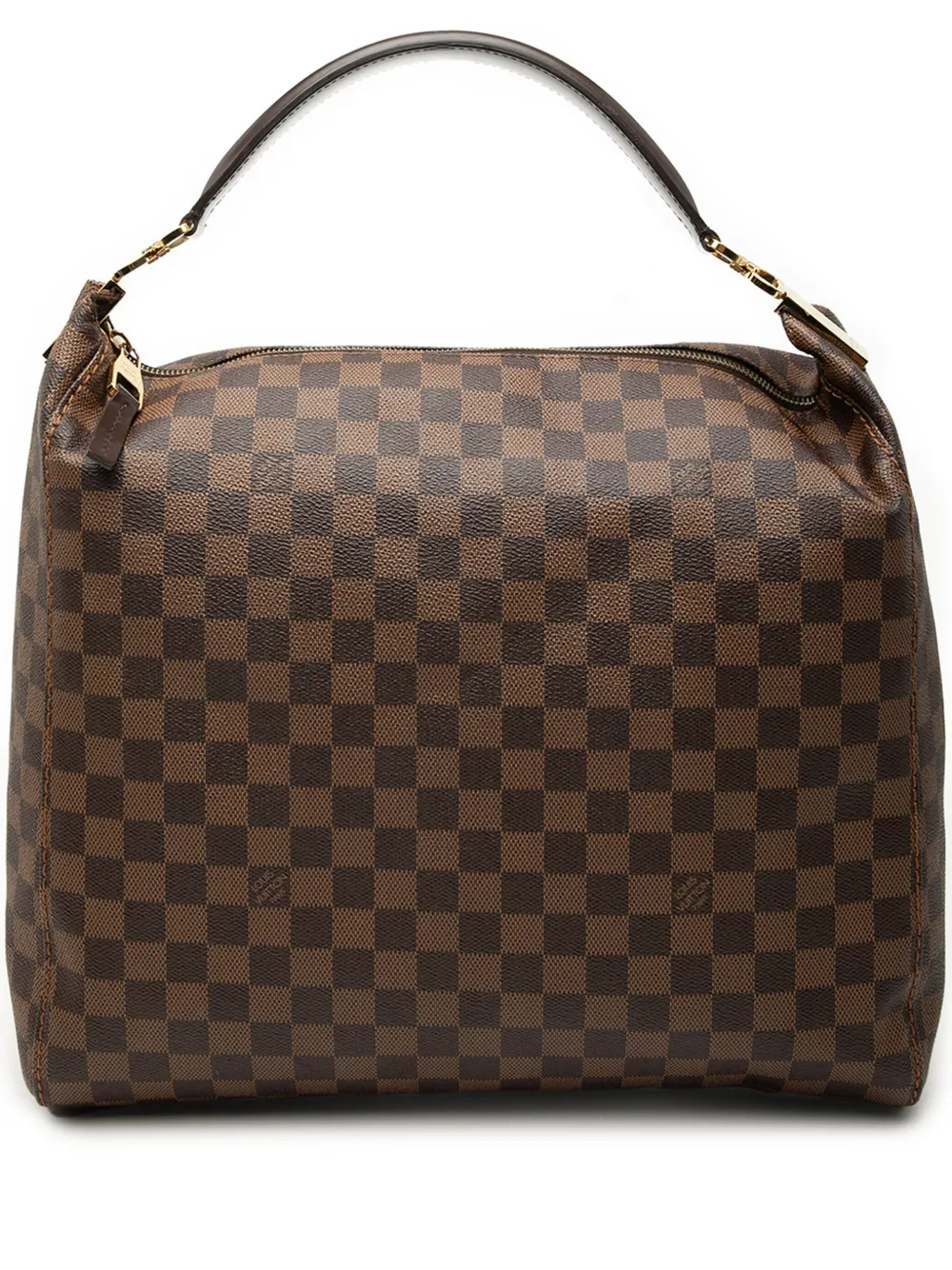 Louis Vuitton Pre-Owned 2012 Damier Ebene Portobello GM shoulder bag - Braun