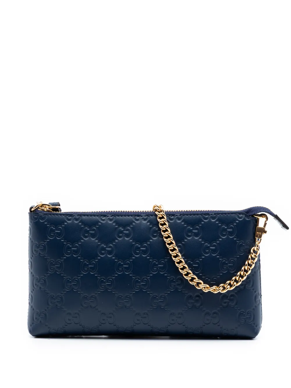 Gucci Pre-Owned 2000-2015 Guccissima Chain Pochette shoulder bag - Blu