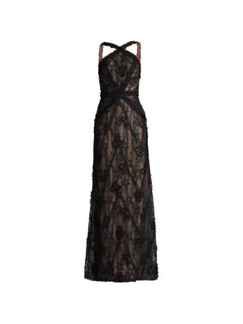 Tadashi Shoji Kaiti ruffled lace gown