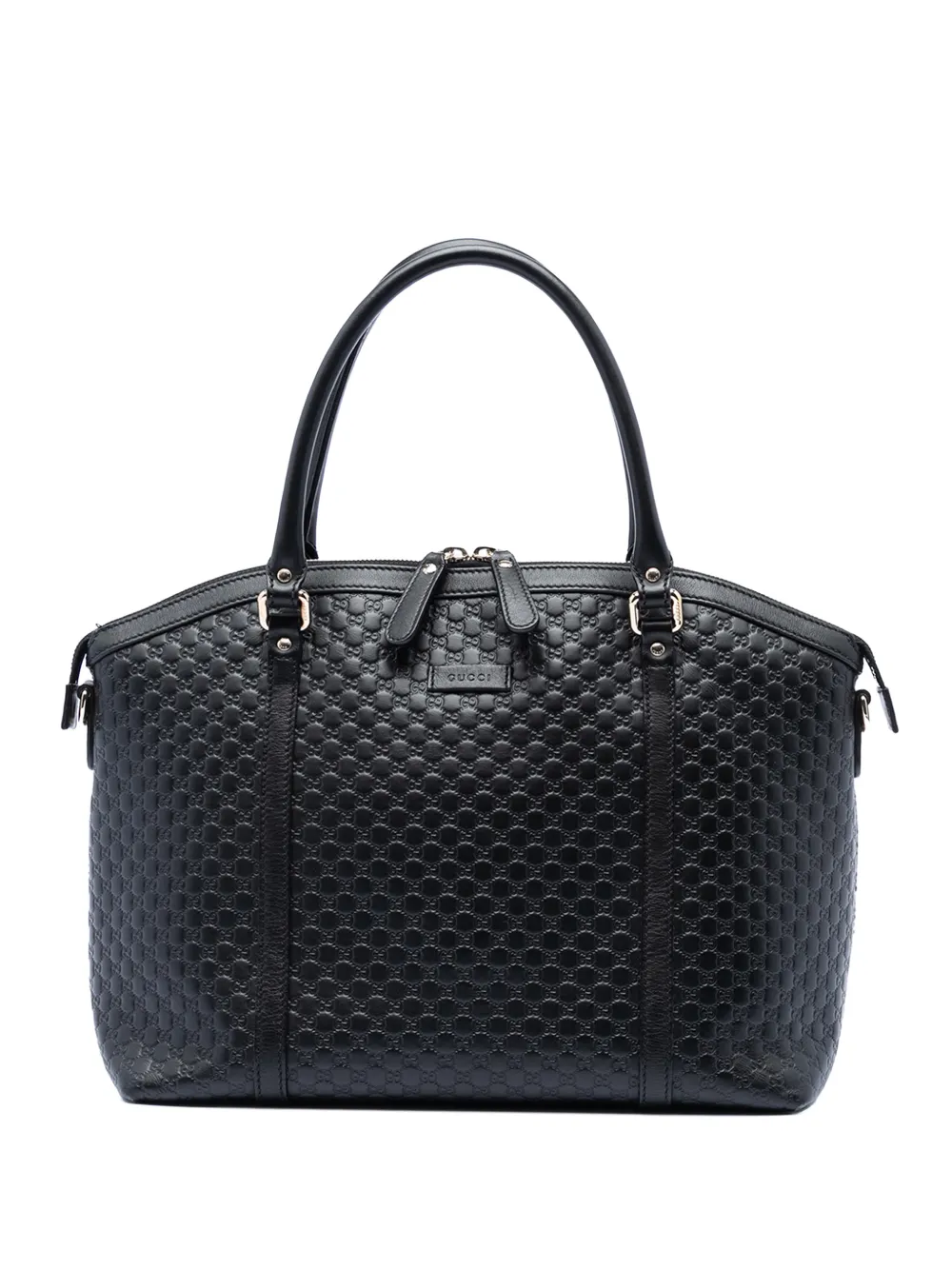 Gucci Pre-Owned 2016-2025 Large Microguccissima Dome satchel - Schwarz