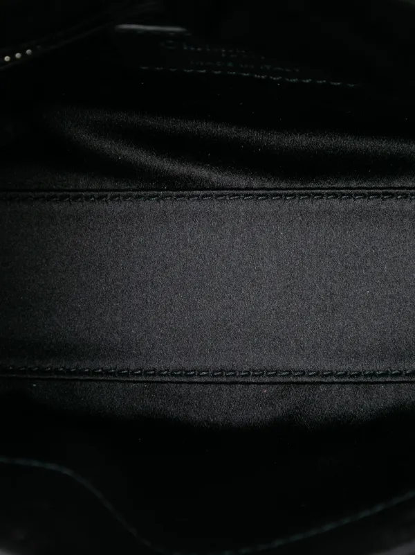 Christian Dior Pre-Owned 2018 ミニ サテン カナージュ ストラス